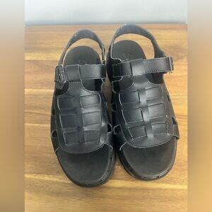 Skechers Jammers Fisherman Chunky Sandals Platform Women's Size 11 Black